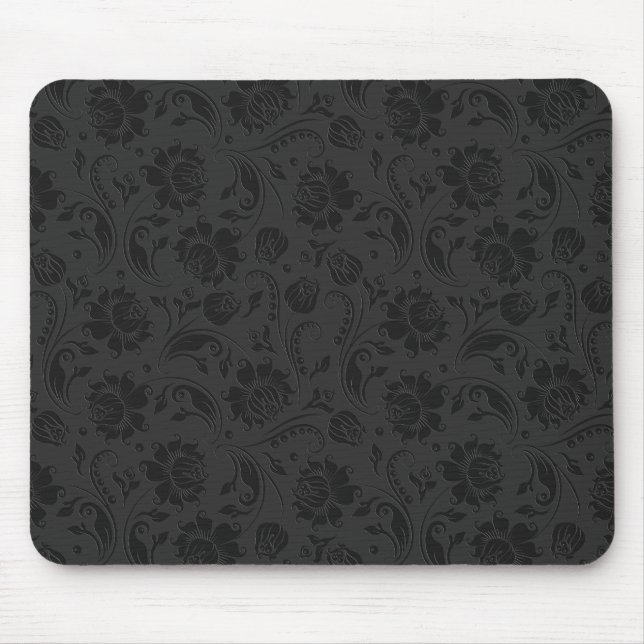 Mousepad Cinzas preto e escuro monocromáticos (Frente)