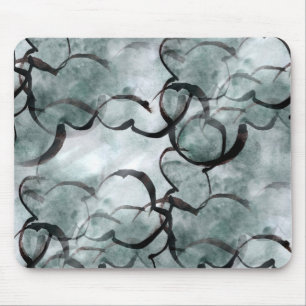 Mousepad cinzas vanguardistas da arte, pintura da mão pret