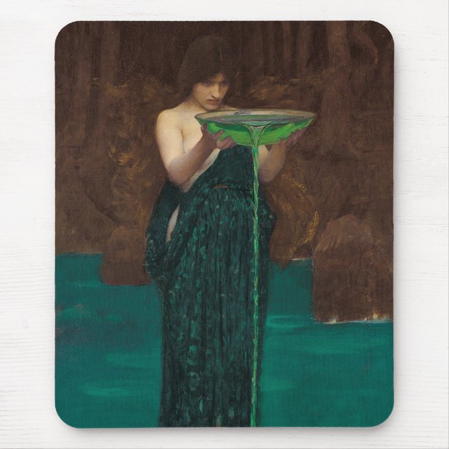 Mousepad Circ Invidiosa Waterhouse Fine Art (Frente)