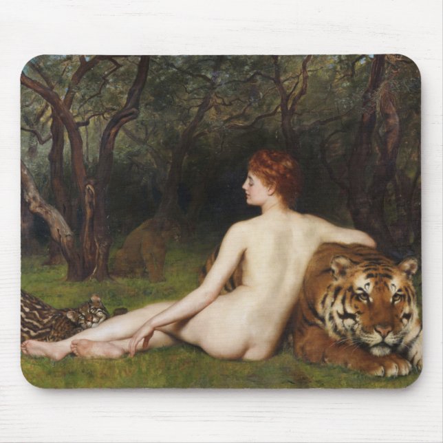 Mousepad Circe (Woman and Big Wild Cats) (by John Collier) (Frente)