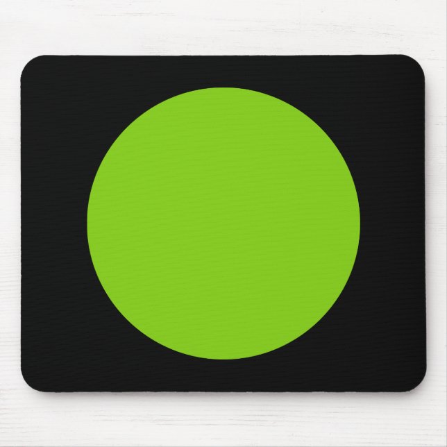 Mousepad Circle - Martian Green and Black (Frente)