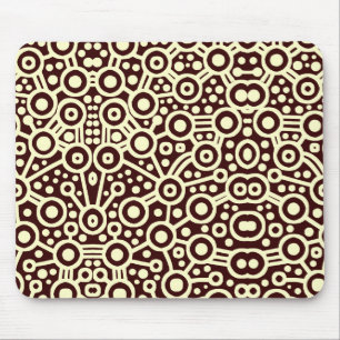Mousepad Circuito estrangeiro II - creme em Brown escuro