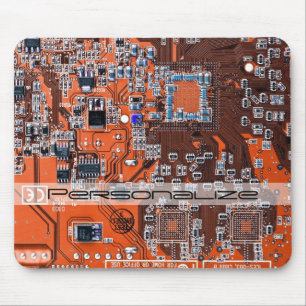Mousepad Circuito Impresso Conjunto PCB Circuito Laranja Co