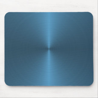 Mousepad circular azul escovada