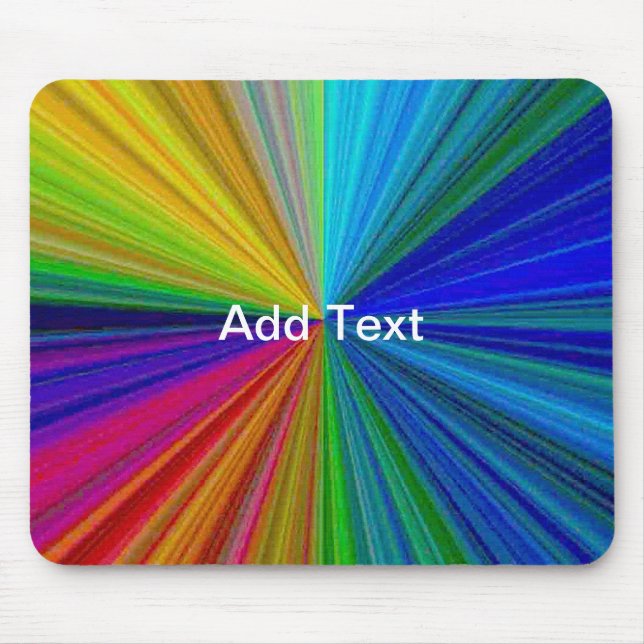 Mousepad Circular Gradient Rainbow (Frente)