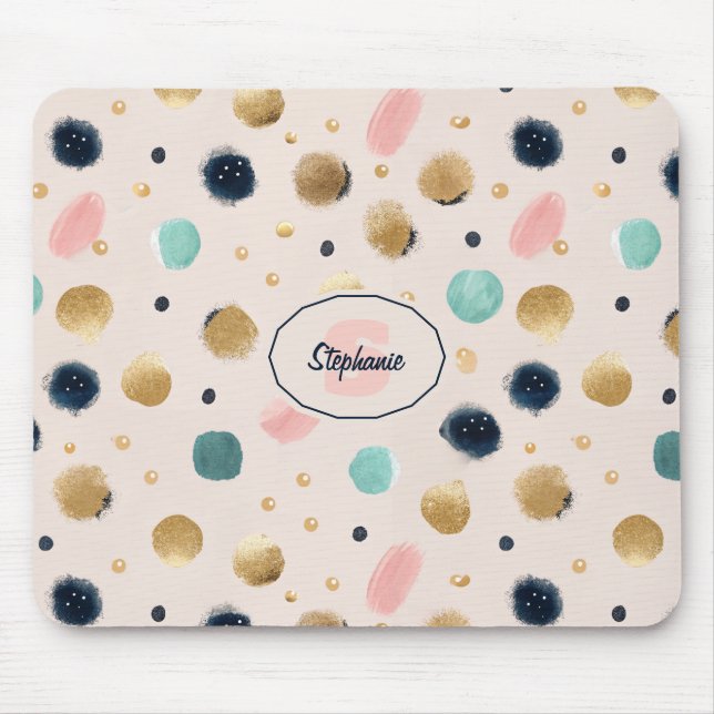 Mousepad Círculo Abstrato e Colorido de Besticamento (Frente)