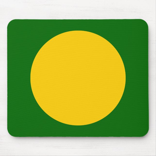 Mousepad Círculo - Âmbar com Verde de Grama Dp (Frente)