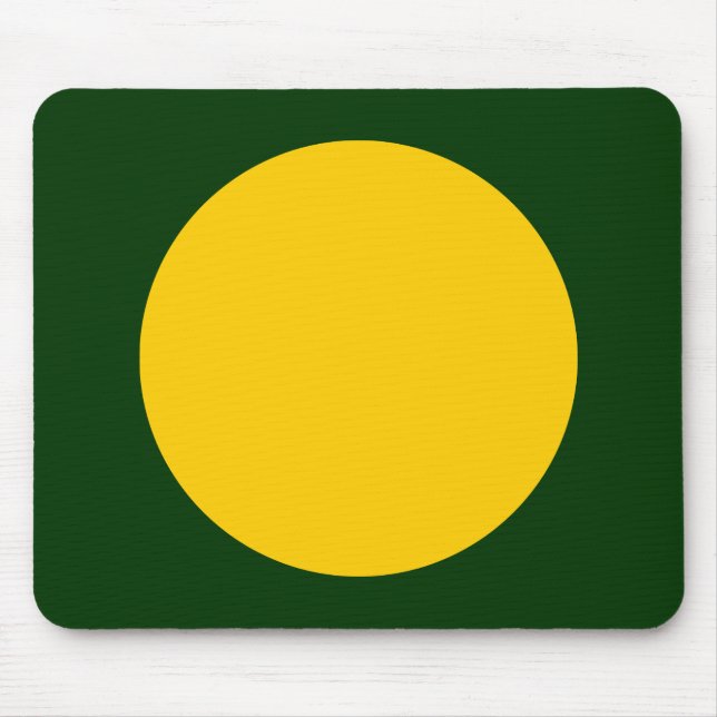 Mousepad Círculo - Âmbar com Verde escuro (Frente)