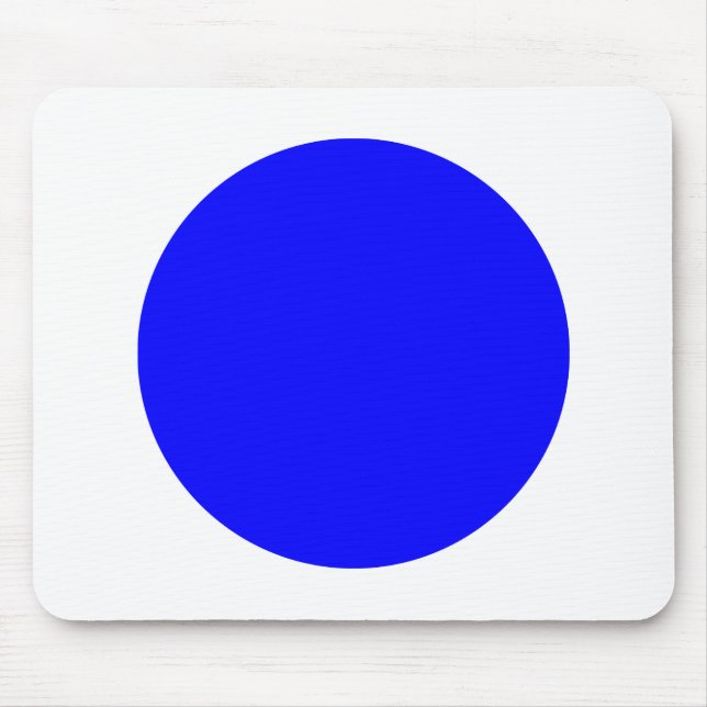Mousepad Círculo - Azul com Branco (Frente)