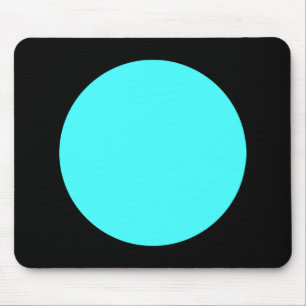Mousepad Círculo - Azul-gelo e Preto