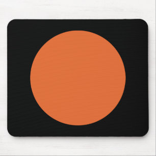 Mousepad Círculo - Castanho Vermelho com Preto