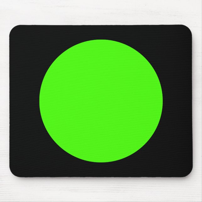 Mousepad Círculo - Chartreuse e Preto (Frente)