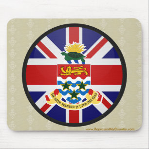 Mousepad Círculo da bandeira da qualidade de Cayman Island