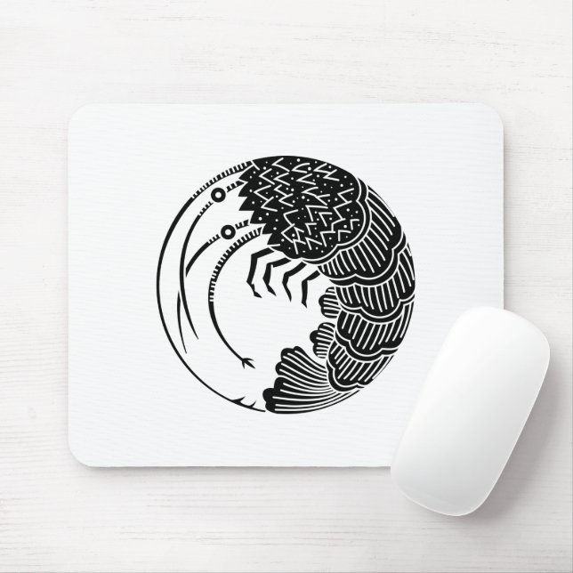Mousepad Círculo de lagosta espinhosa (Com mouse)