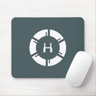 Mousepad Círculo Físico-Virtual com Cinza Monográfica Perso