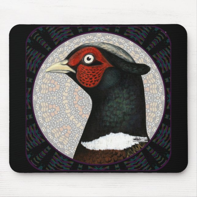 Mousepad Círculo Hepasant Ringneck (Frente)