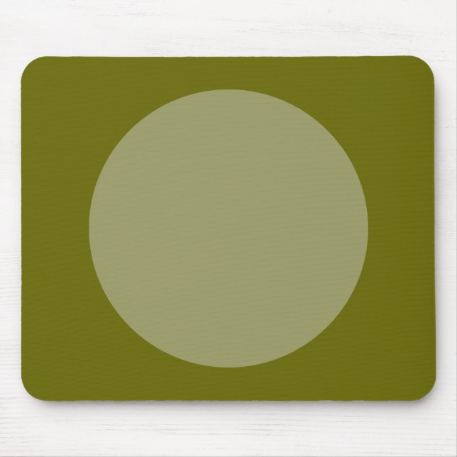 Mousepad Círculo - Khaki e Oliva Profunda (Frente)