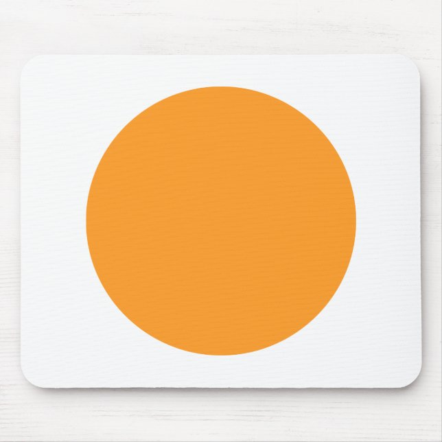 Mousepad Círculo - Laranja Claro com Branco (Frente)