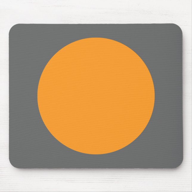 Mousepad Círculo - Laranja Claro com Cinza (Frente)