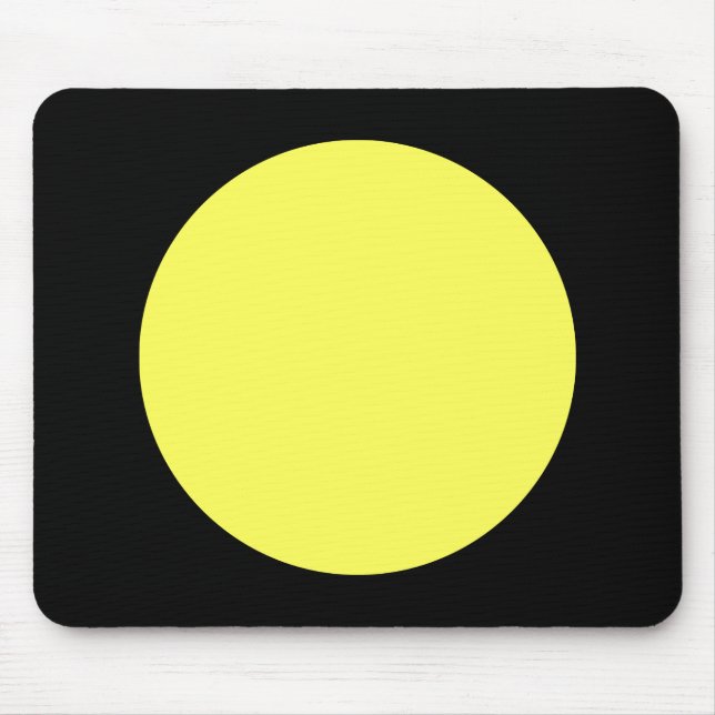 Mousepad Círculo - Lt Amarelo e Preto (Frente)