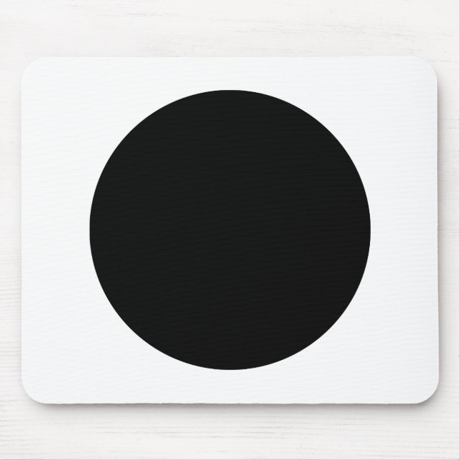 Mousepad Círculo - Preto e Branco (Frente)