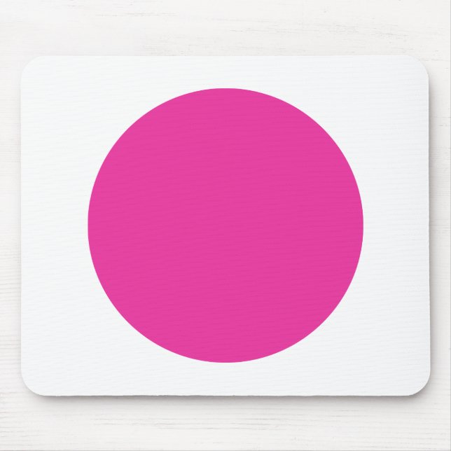 Mousepad Círculo - Rosa Dp e Branco (Frente)