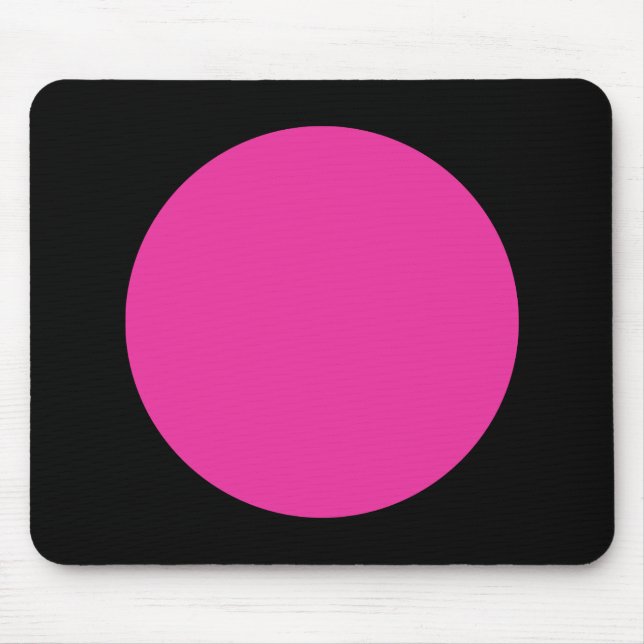 Mousepad Círculo - Rosa Dp e Preto (Frente)