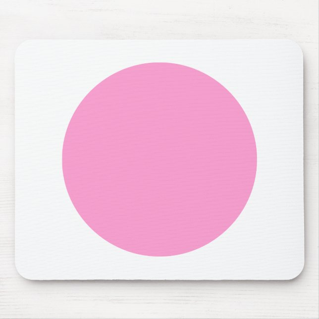 Mousepad Círculo - Rosa e Branco (Frente)