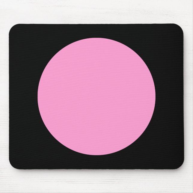 Mousepad Círculo - Rosa e Preto (Frente)