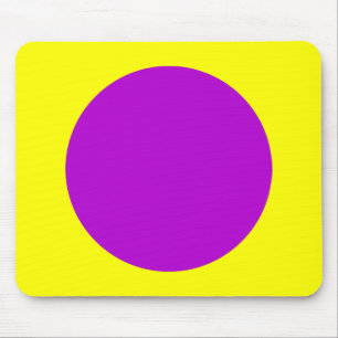 Mousepad Círculo - Roxo e Amarelo