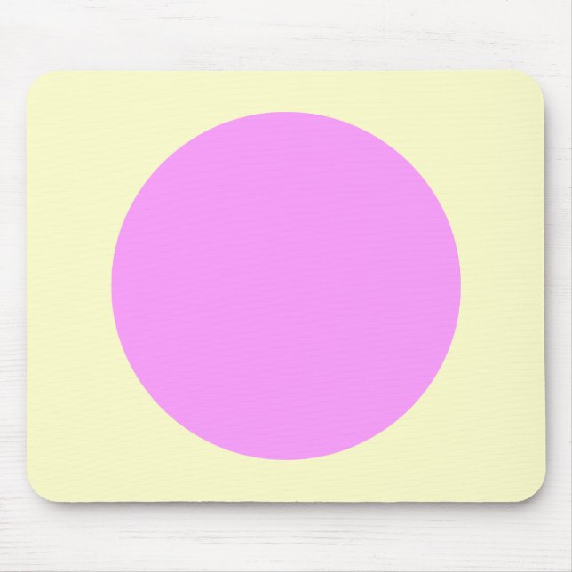 Mousepad Círculo - Tenente Violeta e Amarelo Pálido (Frente)