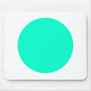 Mousepad Círculo - Turquesa e Branco