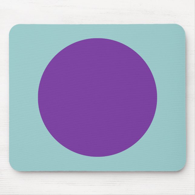 Mousepad Círculo - Uva em Verde Azul (Frente)