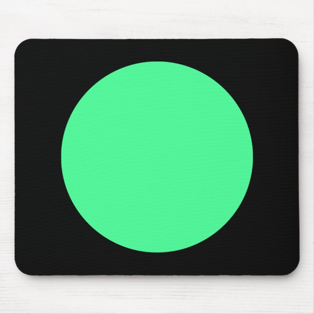 Mousepad Círculo - Verde da Casa da Moeda e Preto (Frente)