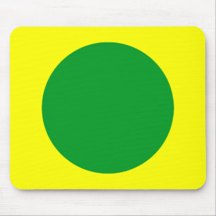Mousepad Círculo - Verde de Grama e Amarelo