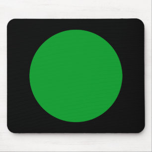 Mousepad Círculo - Verde de Grama e Preto