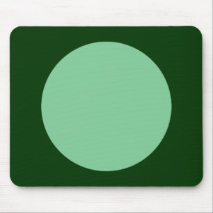 Mousepad Círculo - Verde desbotado e Verde escuro