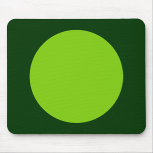 Mousepad Círculo - Verde marciano e verde-escuro