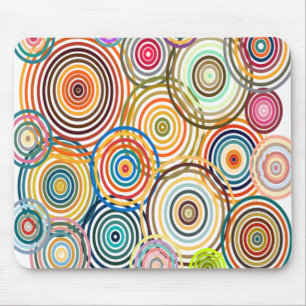 Mousepad Círculos arco-íris