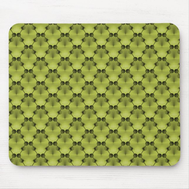 Mousepad Círculos de Funk Retroativo Verde-Oliva (Frente)