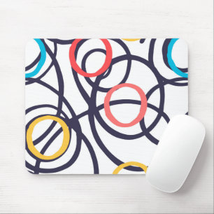 Mousepad Círculos De Tonalidade Em Branco