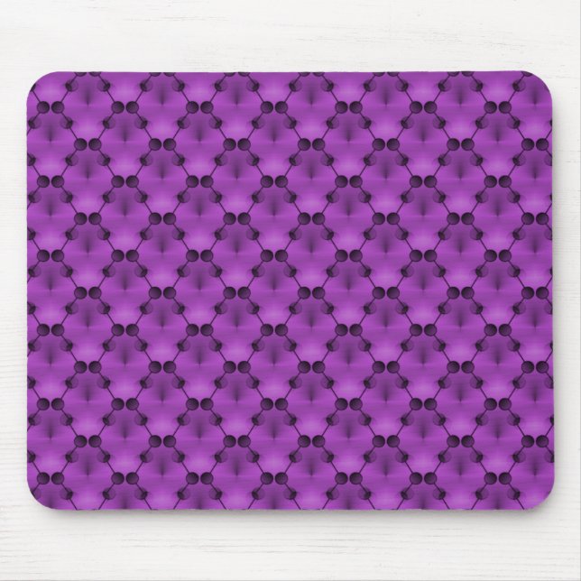 Mousepad Círculos do Funk Retro Roxo Vibrante (Frente)