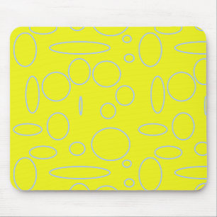 Mousepad Círculos e laços amarelos