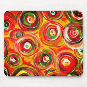 Mousepad Círculos escuros e Abstrato originais