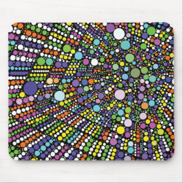 Mousepad Círculos Geométricos Coloridos