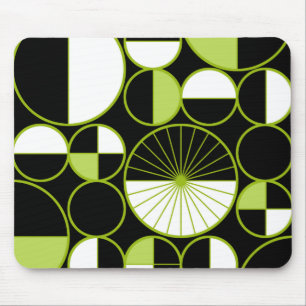 Mousepad Círculos Modernos do meio século Metade do Chartre