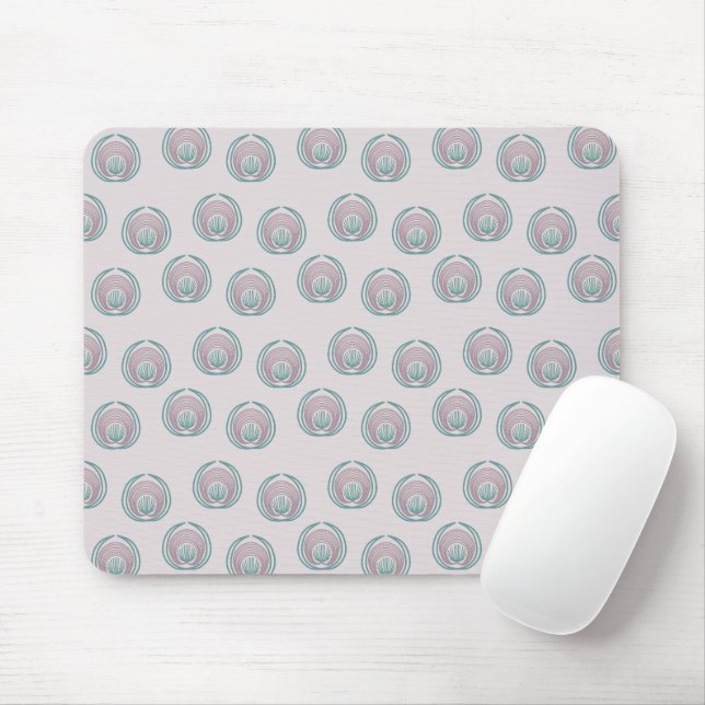 Mousepad Círculos Peacock (Com mouse)