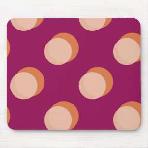 Mousepad Círculos retrô e sombreado padrão negrito roxo