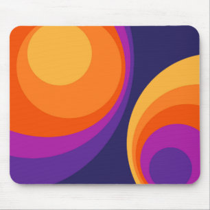 Mousepad Círculos retrorreflectores coloridos design