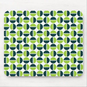 Mousepad Círculos rotativos - tons de verde